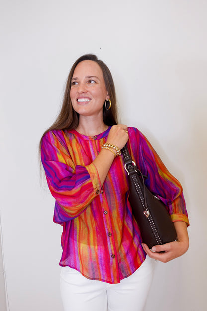 Flowy Dolman Sleeve Blouse