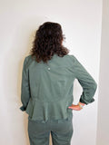 PEPLUM TRUCKER JACKET