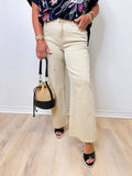 MEG HR FAB AB RAW WIDE LEG PANT