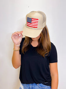 FLAG PATCH TRUCKER CAP