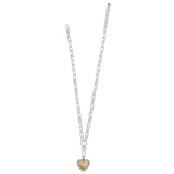 MOSAIC HEART 2-TONE NECKLACE