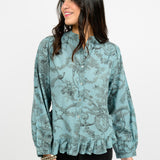 Toile  Ruffled Hem Shirt