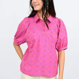 Clip Dot Stripe Top
