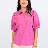 Clip Dot Stripe Top