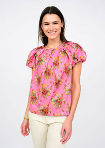 Pleated Neck Top