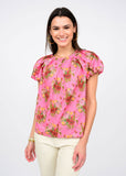 Pleated Neck Top