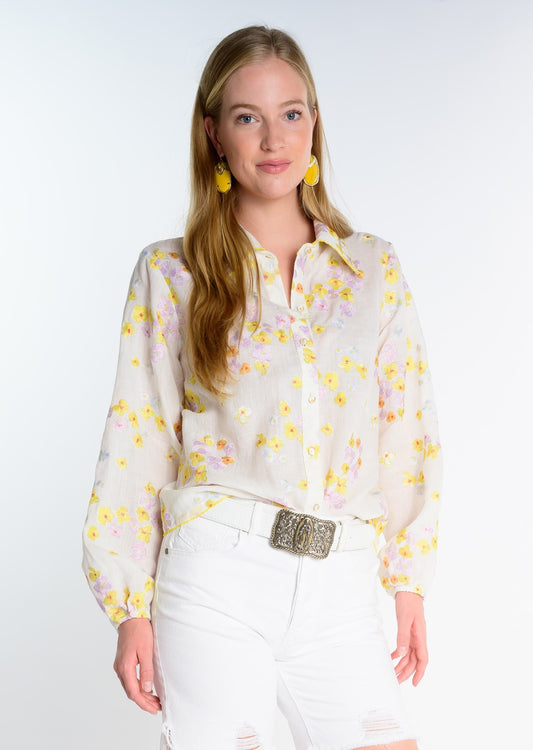 Embroidered Floral Shirt