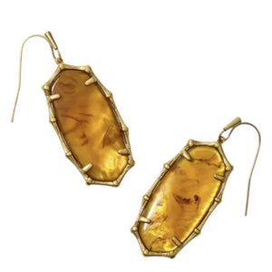 ELLE BAMBOO FRAME DROP EARRINGS