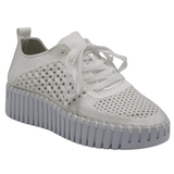 Perforated Lace Up Sneaker