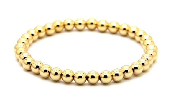 6MM STAINLESS STEEL BALL STRETCH BRACELETS