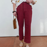 Front Crease Stitch Crop Jean