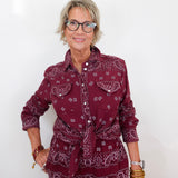 L/S Bandana Button Down Shirt