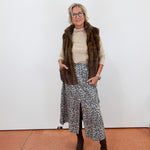Leopard Vegan Suede Skirt - TresChicTexas