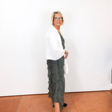 Aleena Silk Maxi Ruffle Dress