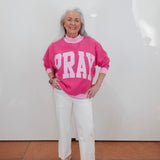 Just Pray 2-Sided Mock Sweatshirt
