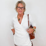 Edeline Pearl Wrap Top