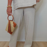 Stella Linen Flare Leg Pant