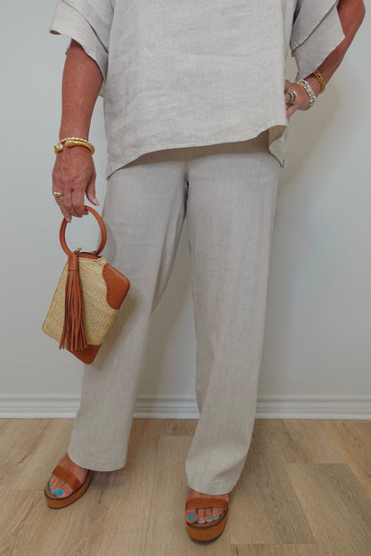 Stella Linen Flare Leg Pant
