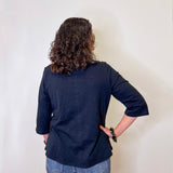 PERUVIAN COTTON ELBOW SLEEVE TEE