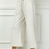 Soft Melange Terry Cropped Pants