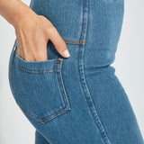 BABY BOOTCUT DENIM PULL-ON PANT