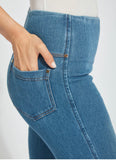 BABY BOOTCUT DENIM PULL-ON PANT