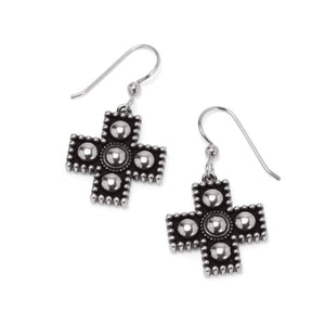 PRETTY TOUGH SMALL CROSS EARRINGS