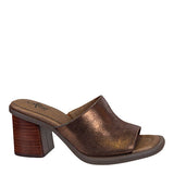 BRAVURA OPEN TOE LEATHER MULE