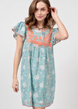 VERONICA EMBROIDERED DRESS