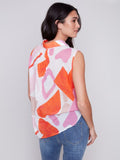 PRINTED VOILE SLEEVELESS TOP