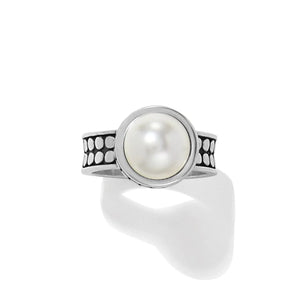 PEBBLE DOT WIDE BAND RING