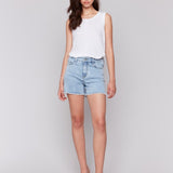 EMBELLISHED DENIM SHORTS
