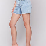 EMBELLISHED DENIM SHORTS