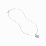 Julie Vos Malta Canterbury Station Necklace in silver with delicate station details