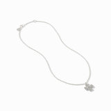 Julie Vos Malta Canterbury Station Necklace in silver with delicate station details