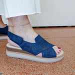 Hydra Denim Sandal - TresChicTexas