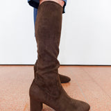 Sasha Stretch Suede Tall Boot