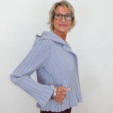 Zip Front Pleated Jacket