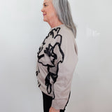 Ribbon Design Sweater
