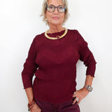 Long Sleeve Pleated Top