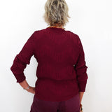Long Sleeve Pleated Top
