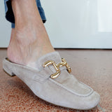 Shaine Square Toe Loafer Style Mule - TresChicTexas