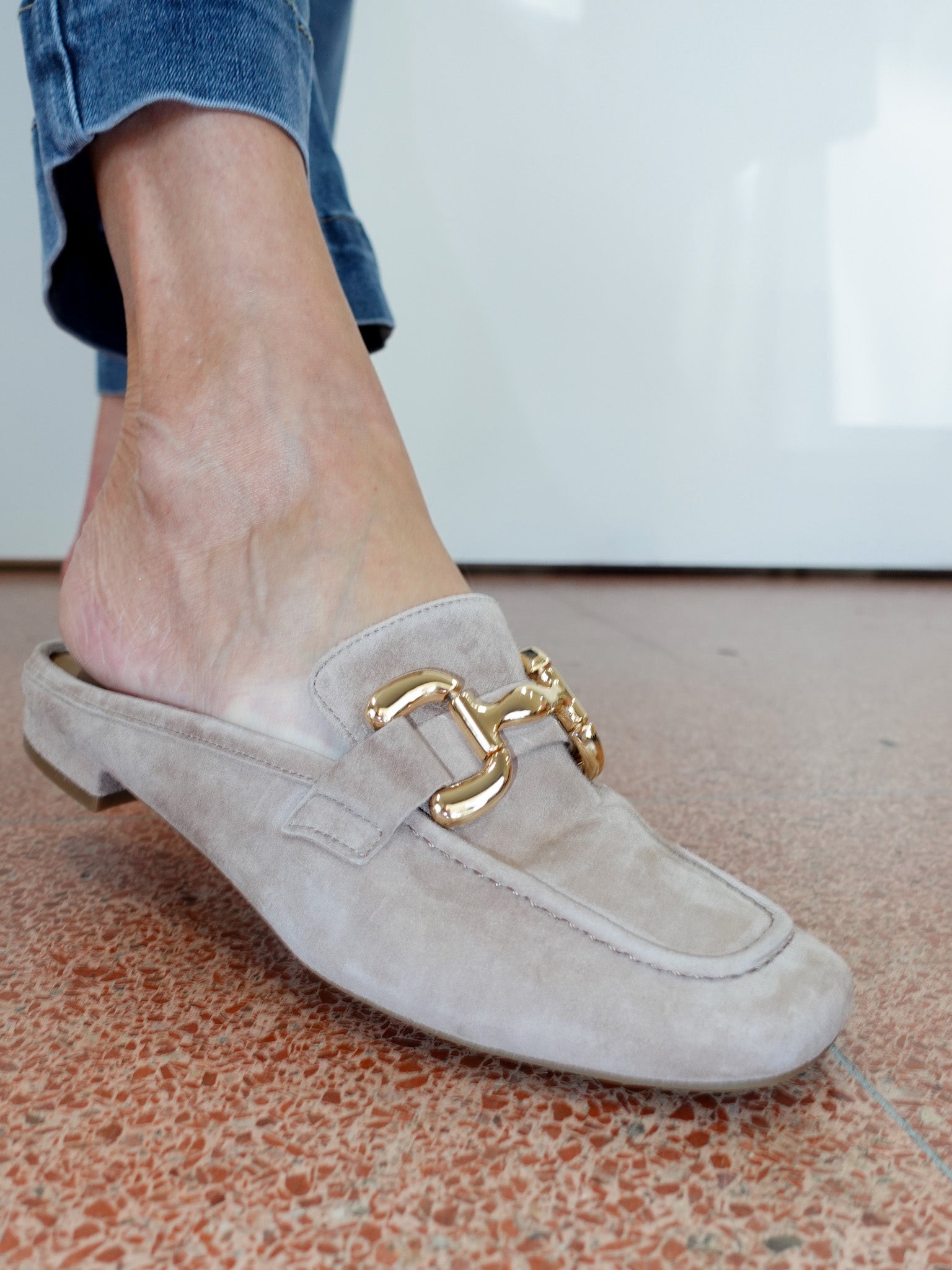 Shaine Square Toe Loafer Style Mule - TresChicTexas