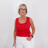 Ribbed Knitted Tank Top - TresChicTexas