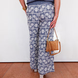 Embroidered Wide Leg Pant - TresChicTexas