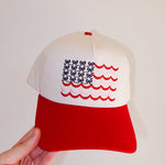 Flag Bows Cap - TresChicTexas