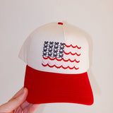 Flag Bows Cap - TresChicTexas