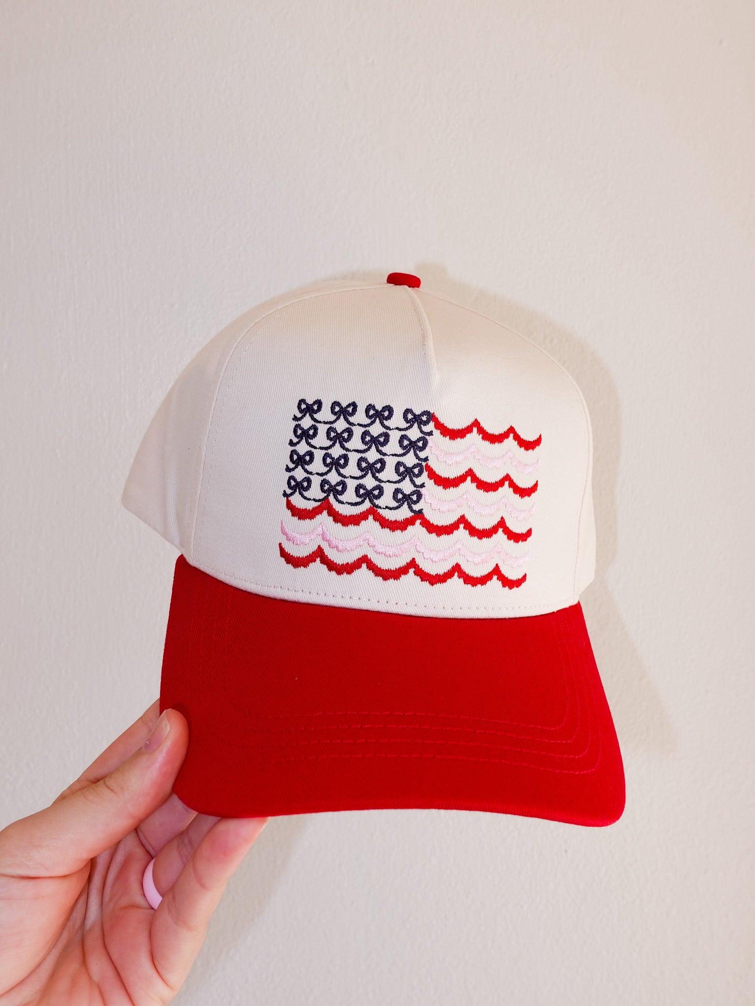 Flag Bows Cap - TresChicTexas