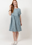 DENIM SWING SHIFT DRESS