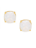 SQUARE CRYSTAL STUD EARRINGS